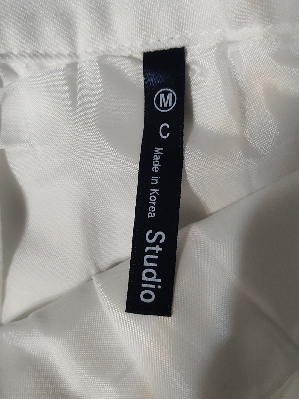 Studio C White Lined Skirt Size M - Picture 8 of 11
